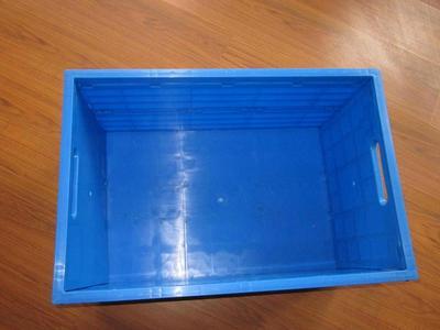 上海大型塑料折叠箱上海蓝色可叠塑胶箱浙江_塑料橡胶机械栏目